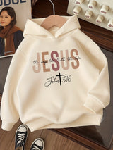 Be Perfect Girls Full Sleeve Graphic Print, Solid Hooded Sweatshirt
