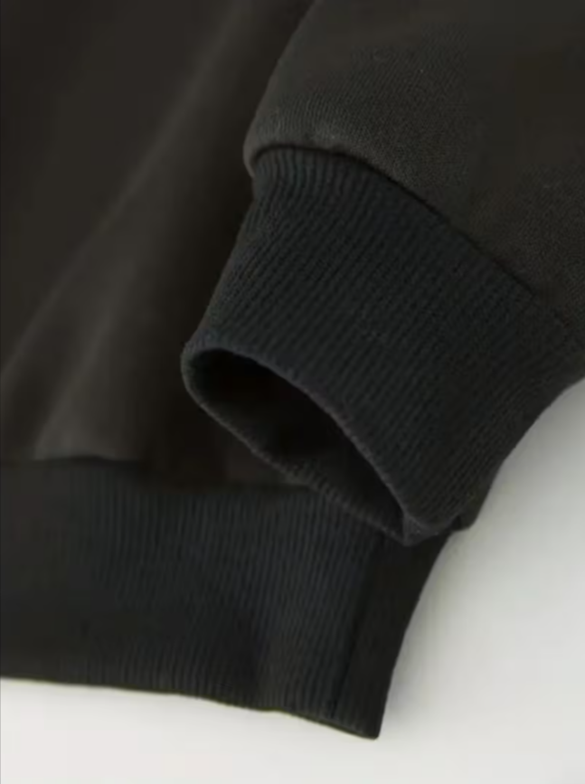 Girls Black Fleece Hoodie